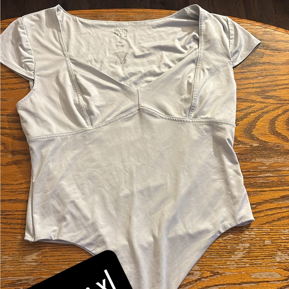 Women's Cream Bodysuit Top